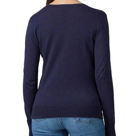 Halogen Women's Faux Wrap Surplice Sweater Size XS - Picture 2 of 7